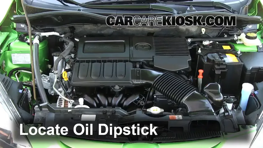 2012 Mazda 2 Touring 1.5L 4 Cyl. Hatchback (4 Door) Oil Check Oil Level